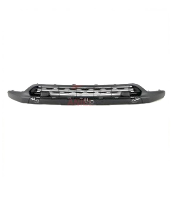 Spoiler de pare-chocs avant, noir, avec emplacement chrome