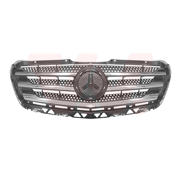 Grille de calandre, noire et chromée