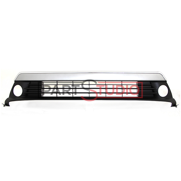 Grille de pare-chocs avant, noire, centrale, avec emplacement antibrouillard, avec moulure chromée, modèle à partir de 03/2012