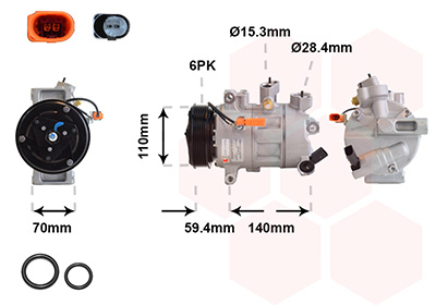 Compresseur airco 35 tfsi moteur: dpca