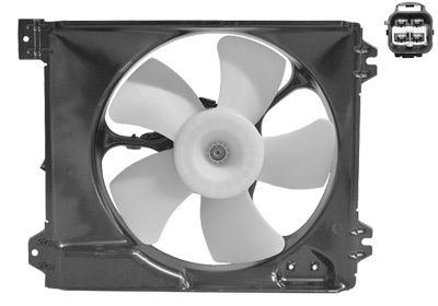 Cadre avec hélice et moteur ventilateur gauche, modèle 1.9 Jtd