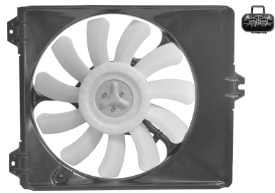 Cadre avec hélice et moteur ventilateur droit, modèle 1.9 Jtd