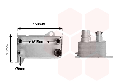 Radiateur d'huile pour moteur, modèle c350e hybride