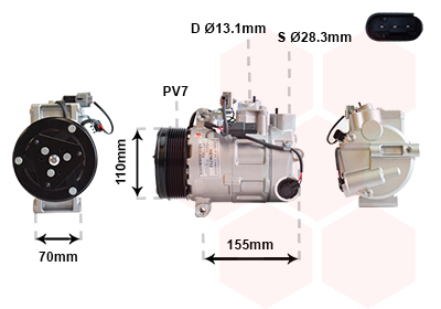 Compresseur de climatisation, modèle 320 cdi/350 cdi