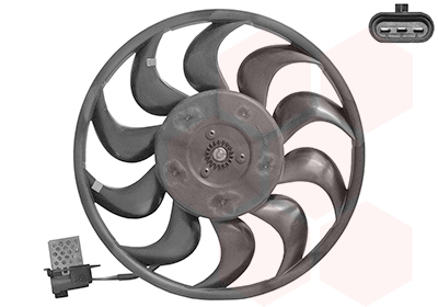 Hélice avec moteur ventilateur, derrière le radiateur, 315mm