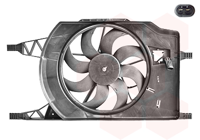 Cadre hélice avec moteur ventilateur, modèle 2.0/1.9 dCi/2.2 dCi