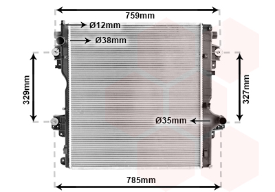 Radiateur moteur diesel, modèle 2.8 D-4D boîte manuel