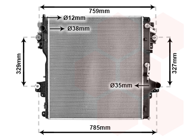 Radiateur moteur diesel, modèle 2.8 D-4D boîte automatique