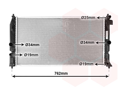 Radiateur 1.8 hybrid 672x366x16