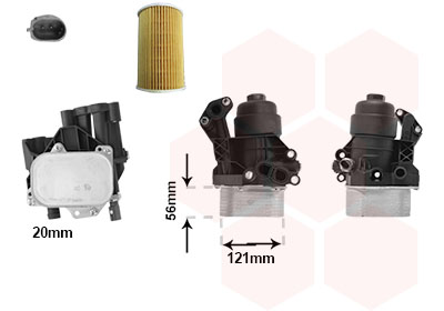 Radiateur d'huile pour moteur 2.0 tdi moteur: daub / daua / dava / dnad avec bo tier de filtre huile