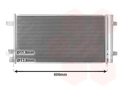Condenseur avec bouteille 2.0 40 tfsi 606x308x12