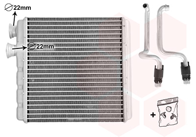 Radiateur chauffage type mahle 160x180x32