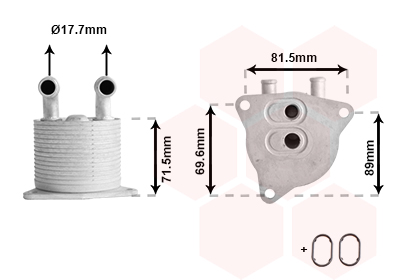 Radiateur d'huile pour boîte de vitesse automatique, modèle 2.0 T5 / 2.0 T6/ 2.0 D4/ 2.0 D5