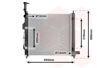 Radiateur moteur, modèle essence 1.0/1.2 boîte automatique