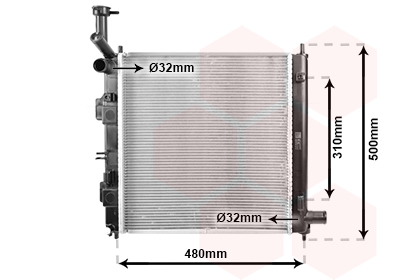Radiateur moteur, modèle essence 1.0/1.2 boîte manuel