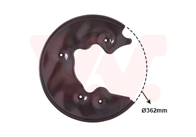 Protection disque de frein arrière gauche, modèle quattro