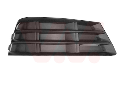Grille de pare-chocs avant droit, noire, sans emplacement antibrouillard, sans emplacements radars
