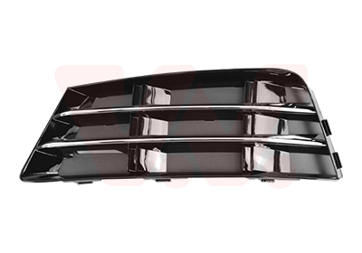 Grille de pare-chocs avant gauche, chromé fonce ultrabattable électriquementrillant, sans emplacement antibrouillard, sans emplacements radars