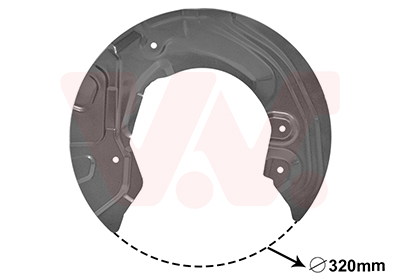 Protection disque de frein avant gauche 316i/318i/320i/323i/325i