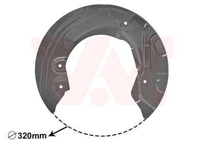 Protection disque de frein avant droit 316i/318i/320i/323i/325i