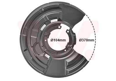 Protection disque de frein arrière droit 316d / 318d / 320d / 325d, 345x24mm