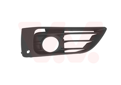 Grille de pare-chocs avant droite, noire, avec emplacement feu antibrouillard, avec emplacements radars, modèle 214d/218d