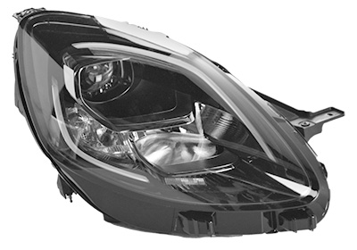 Phare avant droit, led H1, modèle Trend titanium