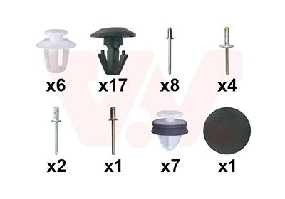 Kit agrafes de porte avant
