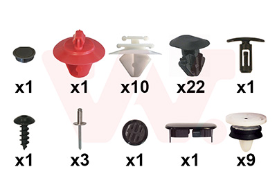 Kit agrafes de porte avant