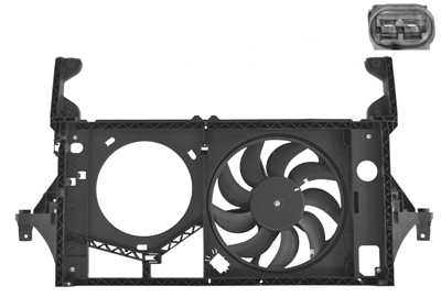 Cadre avec hélice et moteur ventilateur, modèle 1.9 Dci/Dti sans climatisation