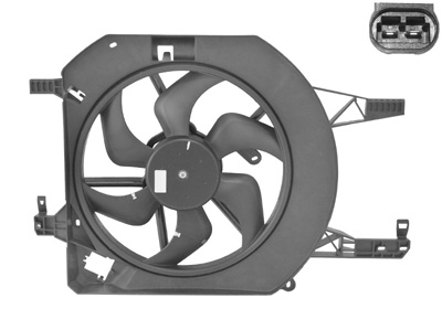 Cadre avec hélice et moteur ventilateur, modèle avec climatisation