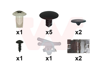 Kit agrafes de capot