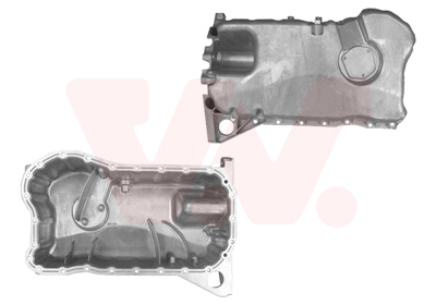 Carter d'huile en aluminium, modèle 2.8 v6, sans trou pour détecteur de niveau d'huile