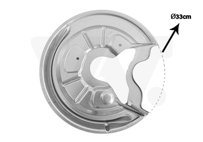 Protection disque de frein arrière droit, pour disque 253x10 mm