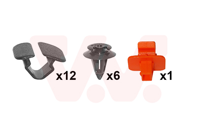 Kit agrafes de capot moteur