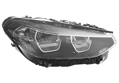Phare avant droit, h7, led, électrique, avec moteur