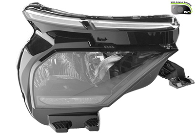 Phare avant droit, lampes h7+h7