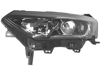 Phare avant gauche, lampes h7+h7