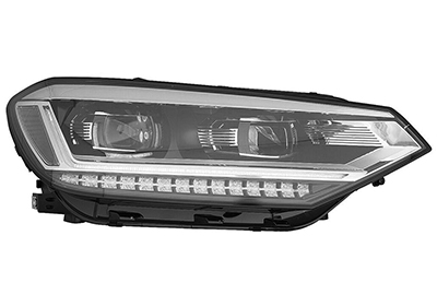 Phare avant droit, led, avec feux de virages, modèle midline