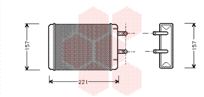 Radiateur de chauffage, modèle 1.6i / 1.9i / 2.0i