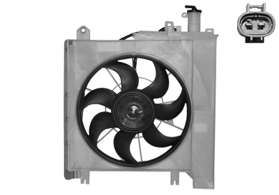 Cadre avec hélice et moteur ventilateur