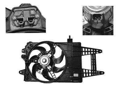 Cadre avec hélice et moteur ventilateur, modèle 1.4 avec climatisation