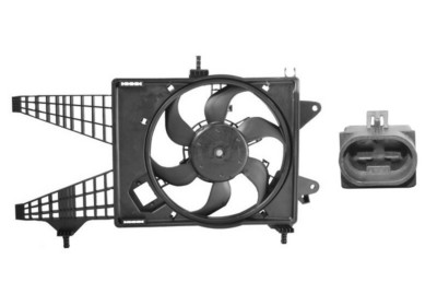 Cadre avec hélice et moteur ventilateur, modèle 1.3 16V