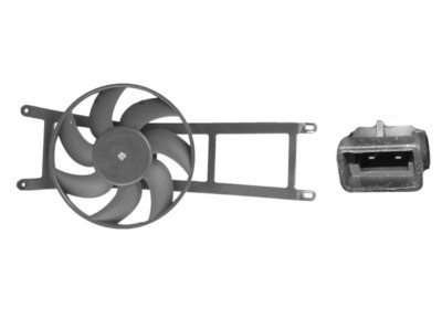 Cadre avec hélice et moteur ventilateur, modèle 1.1/1.2 sans climatisation