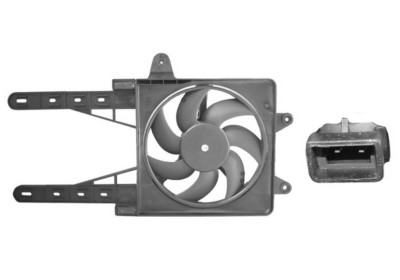 Cadre avec hélice et moteur ventilateur, modèle 1.1/1.2/1.6 sans climatisation