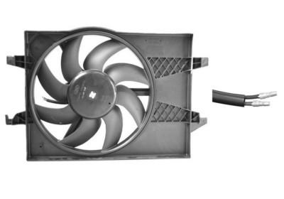 Cadre avec hélice et moteur ventilateur, modèle 1.25/1.3/1.4/ 1.4Tdci sans climatisation