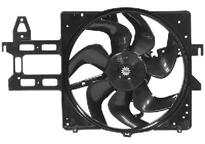 Cadre avec hélice et moteur ventilateur, modèle 1.4 avec climatisation