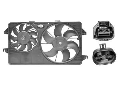 Cadre avec hélice et double ventilateur, modèle 1.8 Di avec climatisation