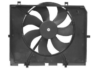 Cadre avec hélice et moteur ventilateur, modèle avec climatisation 7 pales