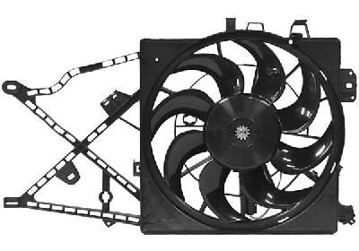 Cadre avec hélice et moteur ventilateur, derrière le radiateur, modèle 1.6/1.8/2.0